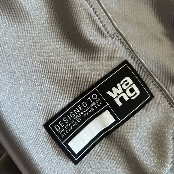 NWT Alexander Wang Satin Jersey Track Pants With Piping XS - Picture 9 of 17